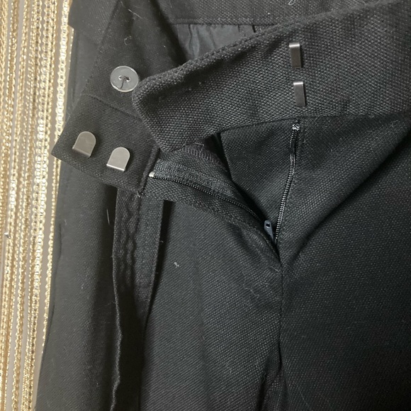 Loft black tie waist cigarette pants slacks high waisted - Picture 4 of 5